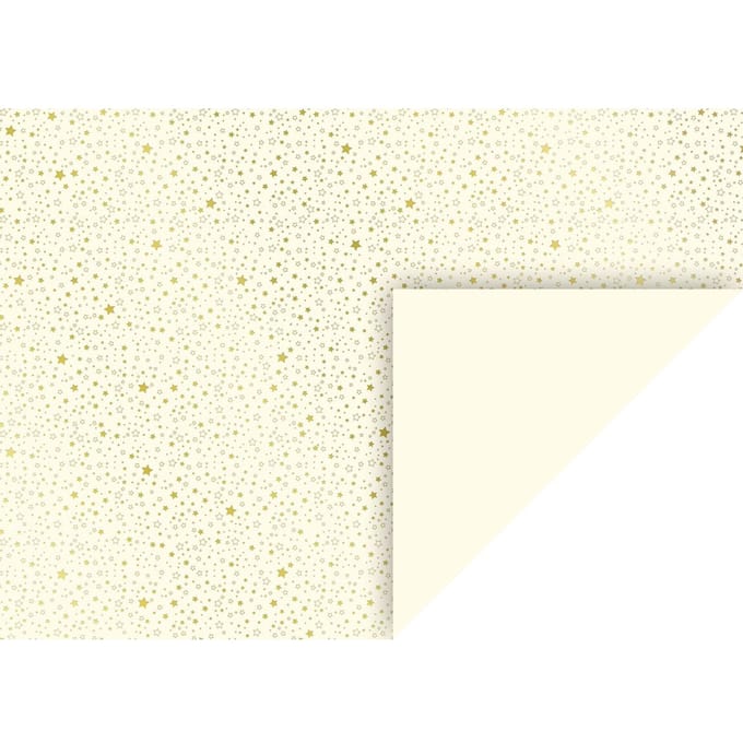 Motief karton "Golden Stars" - Créme