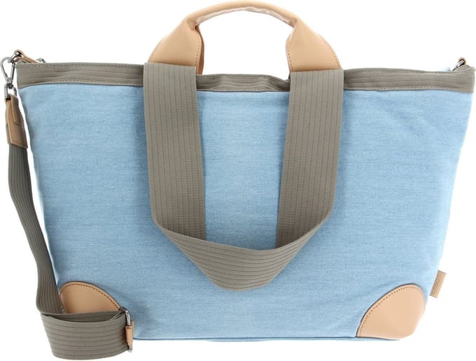JOST shopper schoudertas met laptopvak Jean Shopper Sky Lichtblauw