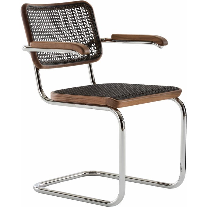 Thonet S 64 V Stoel - ThonetNussbaumDarkMelange