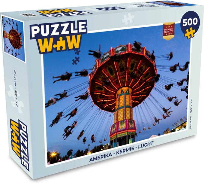 Puzzel Amerika - Kermis - Lucht - Legpuzzel - Puzzel 500 stukjes