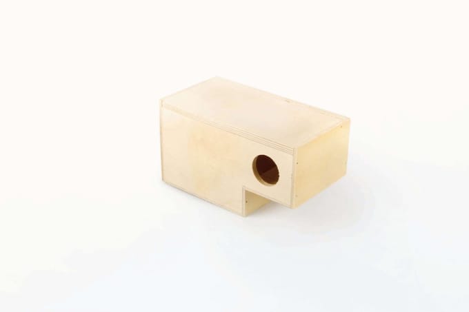 Flamingo broednest gouldamadine - hout - 20,5x11x12cm