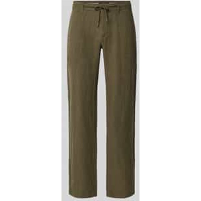 regular fit linnenbroek van puur linnen