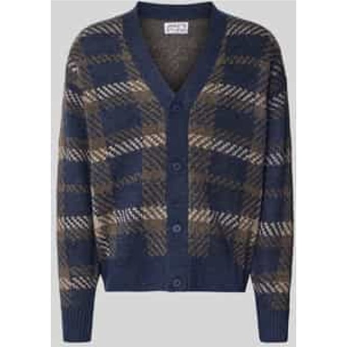 relaxed fit gebreid jack met all-over motief model 'MARIAN'