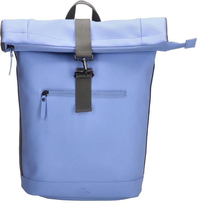 Charm London Neville Waterproof Roll Top Backpack Light Blue