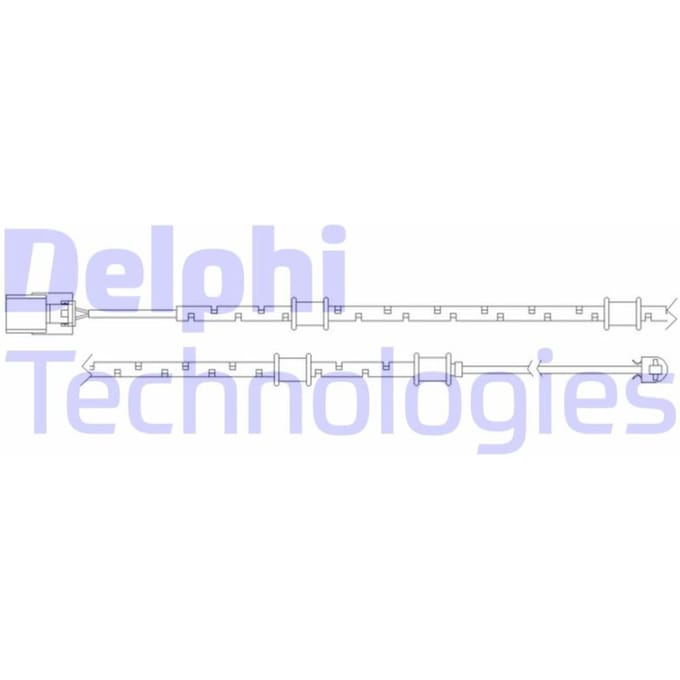 Waarschuwingscontact, remvoering-/blokslijtage DELPHI LZ0254
