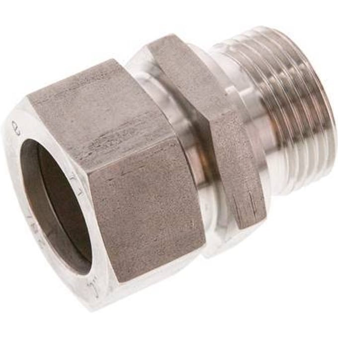 G 1'' Buitendraad x 28L RVS Rechte Snijring Koppeling 160 Bar DIN 2353 - FL2S-MC-ST-100G-28-L