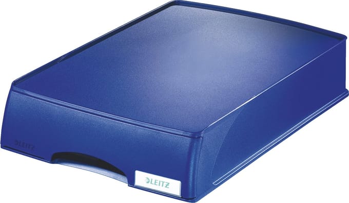 Brievenbak m/lade Leitz Pl A4maxi bl/ds4