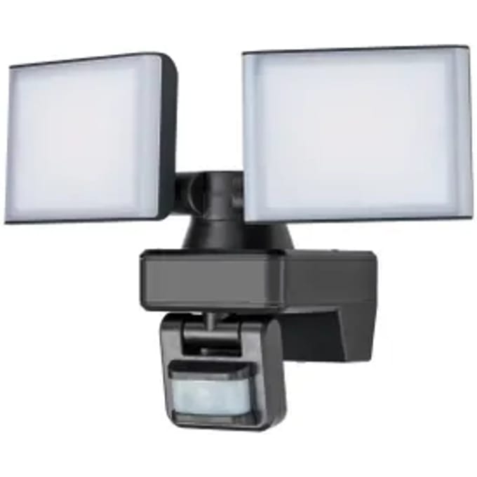 Sencys Breedstraler - Zwart - 30w - 3400lm - Neutraal Wit - Ip54 - Met Bewegingssensor