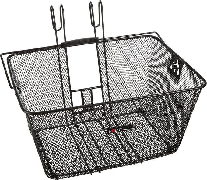 Voorwielmand - Ergonomische handgreep - Zwart - 40 x 31 x 22 cm