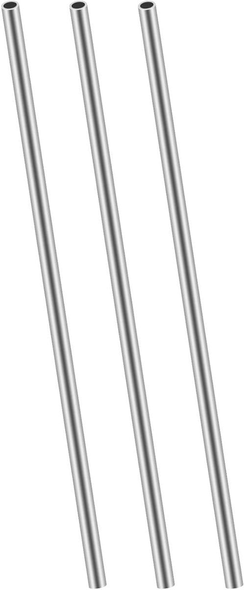 Roestvrij Staal Buis - Metaal Pijp - Modelbouw - Naadloze Constructie - 8mm x 300mm - Zilver