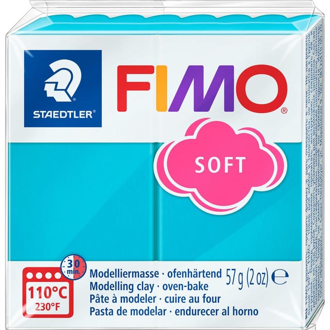 Boetseerklei Fimo soft 57 gram pepermunt