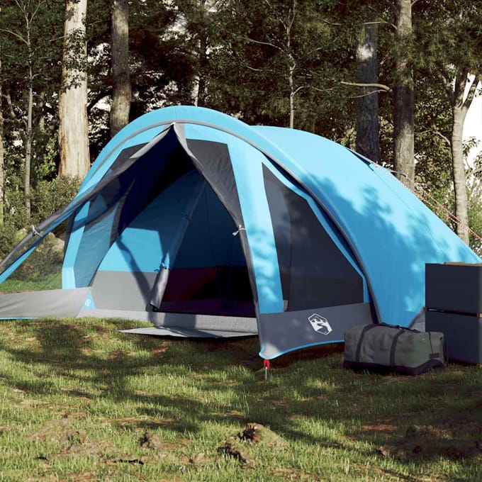 vidaXL - Tent - 4-persoons - waterdicht - blauw