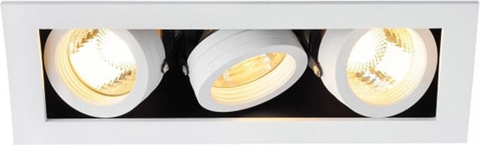 SLV Inbouwspot Kadux 3 GU10 9cm wit - 115531