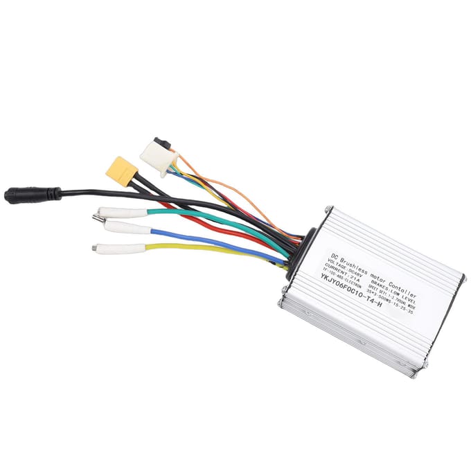 Elektrische Scooter Controller Intelligent Borstelloos voor Motor Metaal Aluminiumlegering 21A 8 Pin white