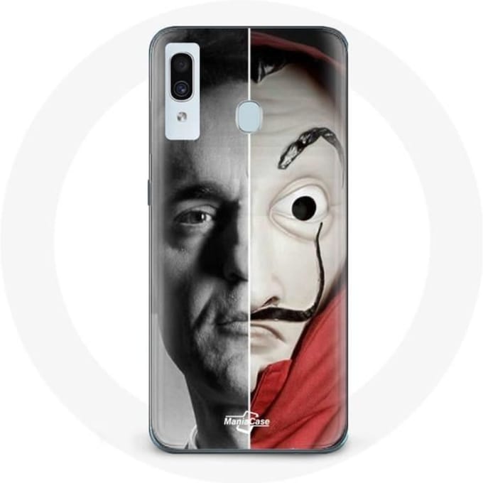 Case voor Samsung galaxy A30 Berlin La casa de papel Berlin Mask Split
