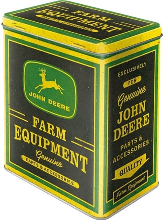 Blik Tin Box L - John Deere - Farm Equipment