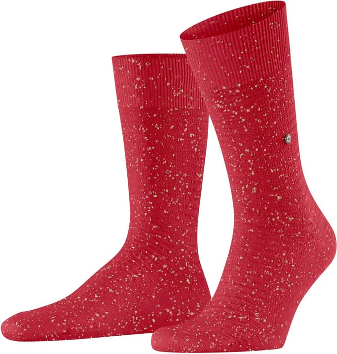 Burlington Pixel Pop gedessineerd katoen Sokken heren rood - maat 40-46
