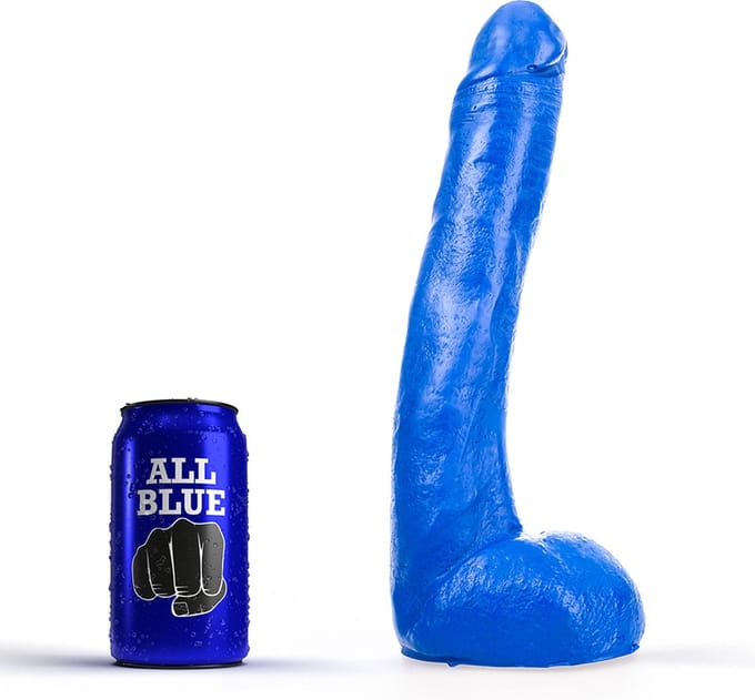 All Blue Dildo 29 x 5 cm - blauw
