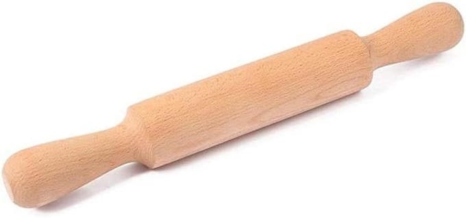 Houten Deegroller - Mini Roller - Bakken en Koken - Duurzaam Hout - Mini Formaat - Naturel