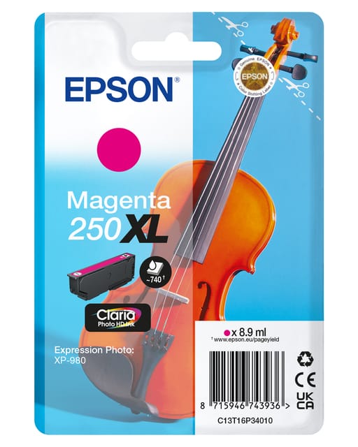 Epson 250XL (C13T16P34010) Inktcartridge Magenta Hoge capaciteit