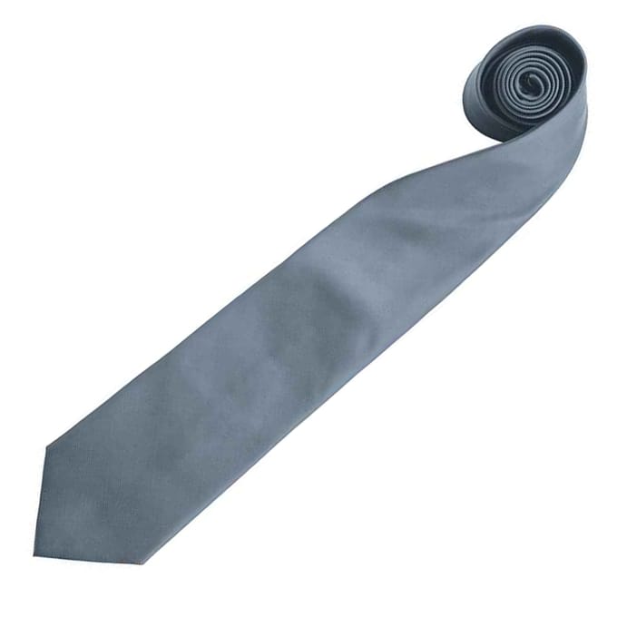 Premier Mannen “Colours” Effen Mode / Zakelijk Stropdas (Grijs)