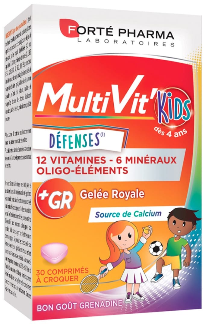 Forté Pharma MultiVit'Kids Défenses 30 Kauwtabletten