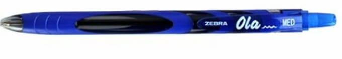 Zebra - OLA - 0.27 mm schrijfdikte – Intrekbaar – Comfortabele rubberen greep – Veegvast