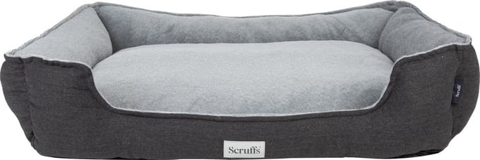 Scruffs Harvard Box Bed - Orthopedische Hondenmand - Memory Foam -XL - Graphite Grey - 90 x 70 cm