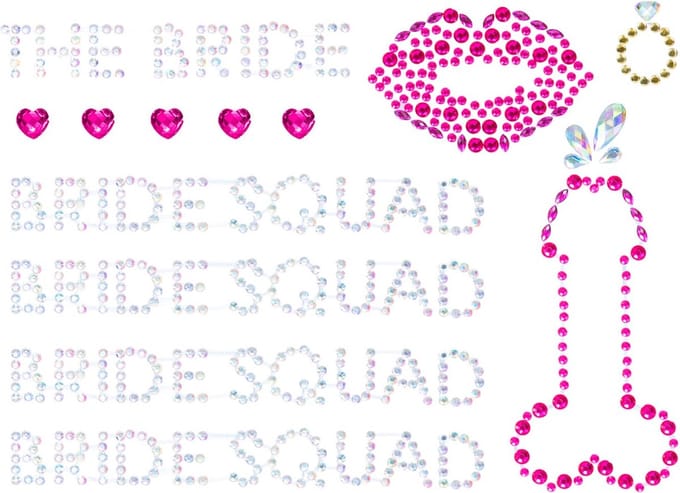 Lichaamsjuwelen voor dames Leg Avenue Bride Squad