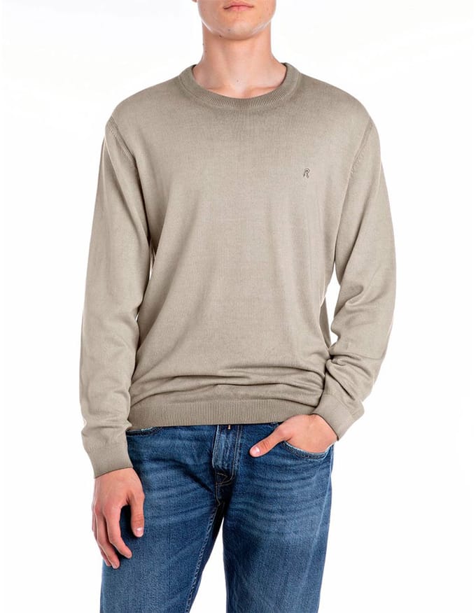 Replay Uk4705.000.g20785a Trui Beige M Man