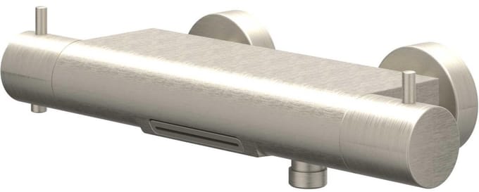 IVY Bond Badthermostaatkraan opbouw cooltouch met cascade uitloop Geborsteld nickel PVD