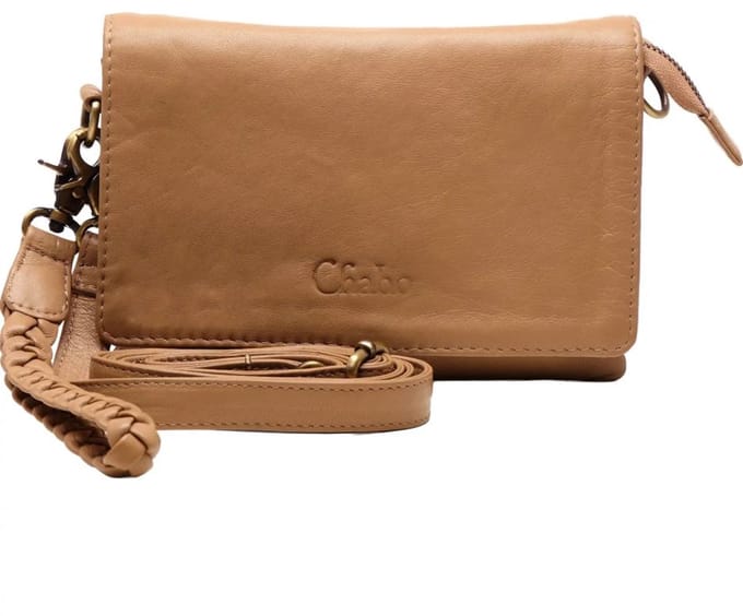 Chabo Bags Overslag Schoudertasje Borneo Style Mocca