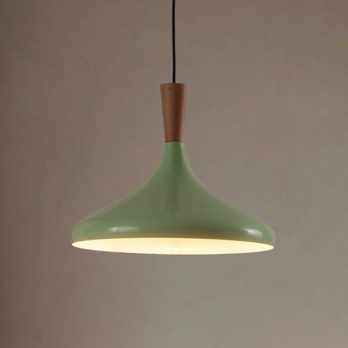 Bamyum Champion Træ Hanger, 35 cm Hanglamp Metaal E27 , Scandinavische Mintgroen Hanglamp