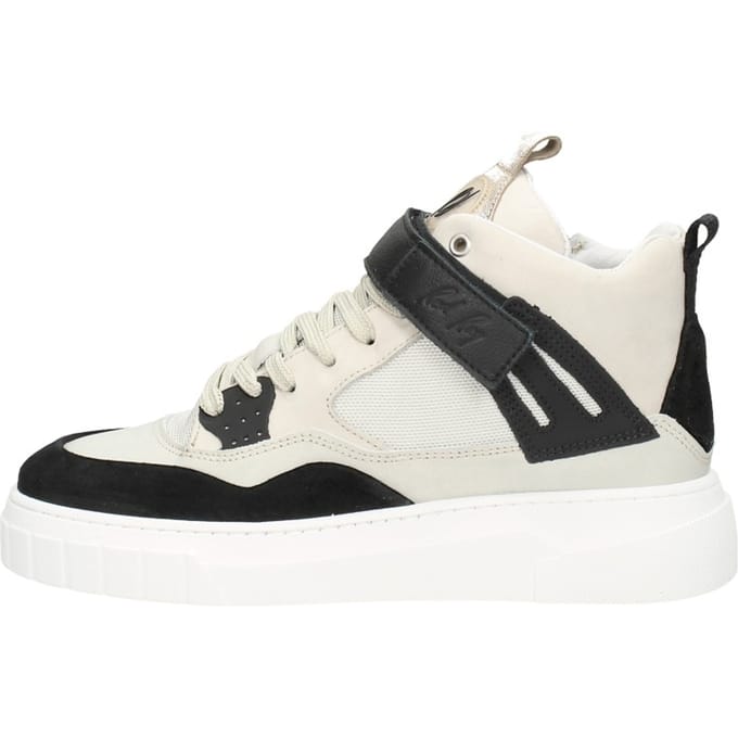 Red-Rag 71306 Hoge sneakers - Leren Sneaker - Dames - Zwart - Maat 38