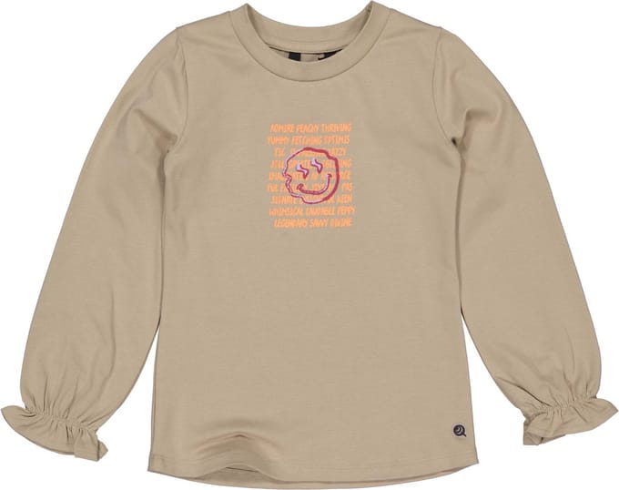Quapi - Meisjes Shirt - Dark Sand - Maat 92