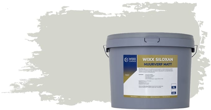Wixx Siloxan Buitenlatex Matt - 5L - RAL 9002 | Grijswit