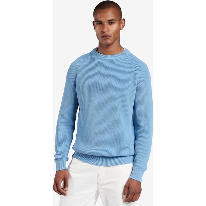 No Label Colton High Twist Cotton Blue Größe: XXL | Pullover Outlet | Herren | Blau