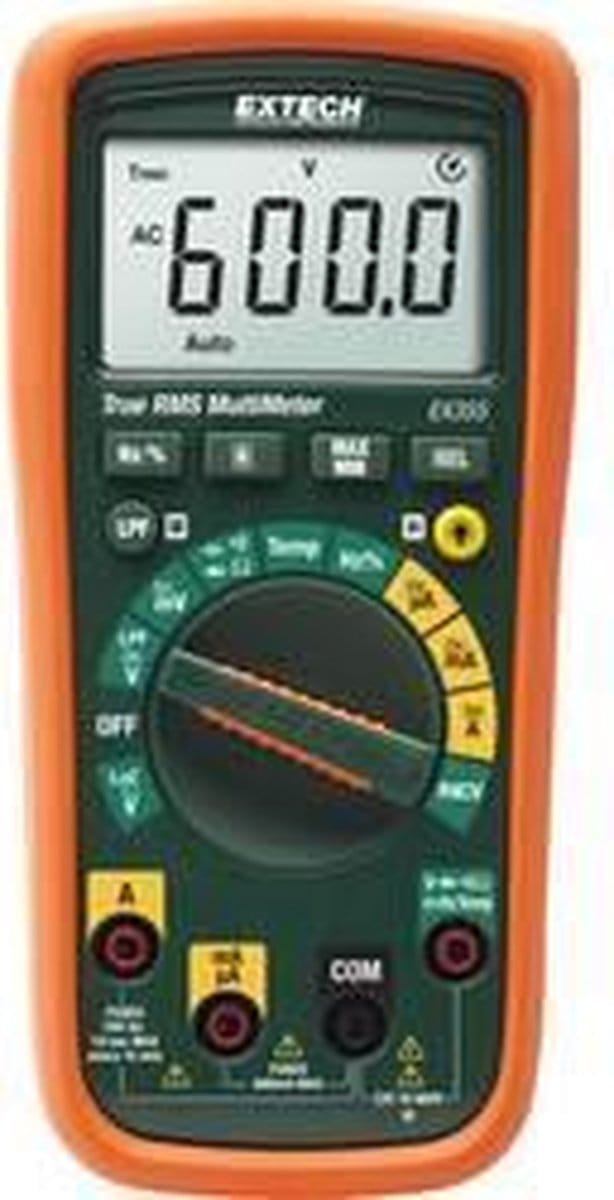 Extech EX355 Multimeter Digitaal CAT III 600 V – Weergave (counts): 6000