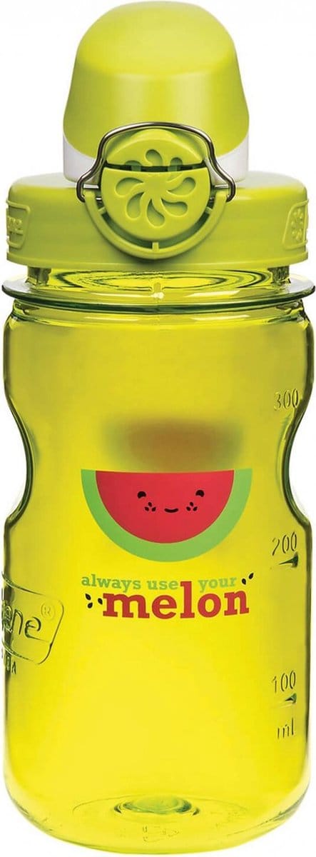 Nalgene On The Fly kinderfles 350ml Groen met Meloenprint