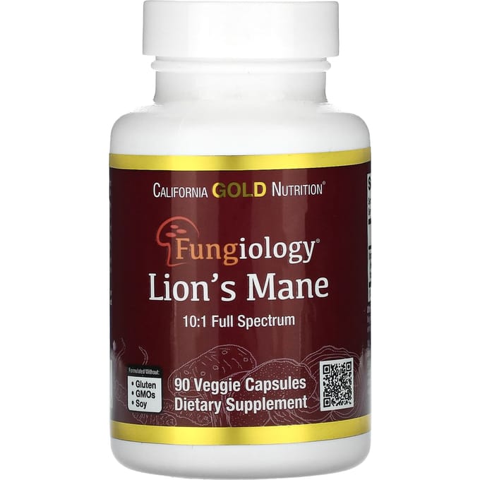 California Gold Nutrition, Champignon Hericium Mane, 90 capsules végétariennes