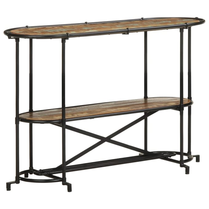 vidaXL - Wandtafel - 110x42x76 - cm - massief - gerecycled - hout