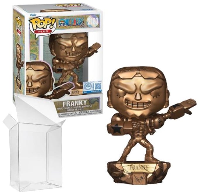 Funko Pop! Plus: One Piece - Franky (Bronze Statue) #2180 Funko Exclusive