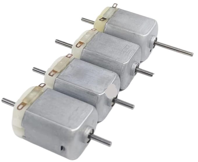 Mini Motor - DC Motor - Hobby Projecten - Hoge Snelheid - 20 mm - Zilverkleurig