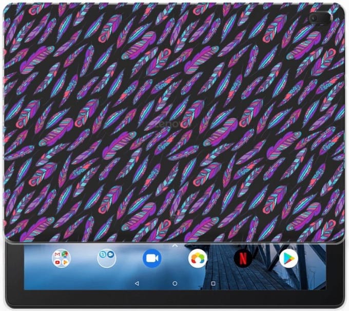 Lenovo Tab E10 Hippe Hoes Feathers Color