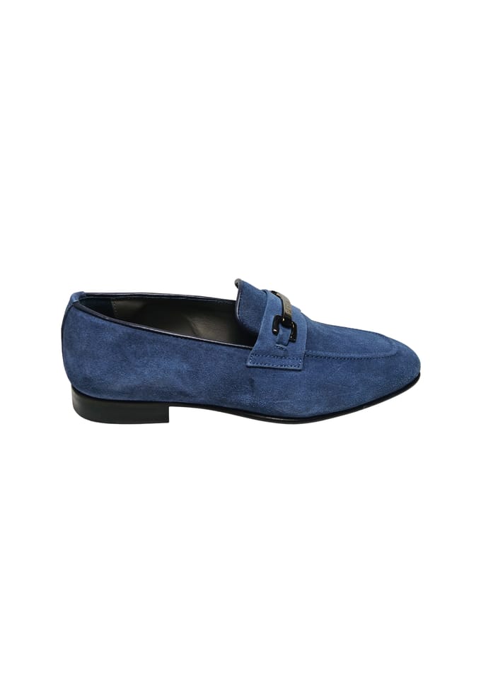 pb10052m9ecam709 Pollini Men Suede Blue
