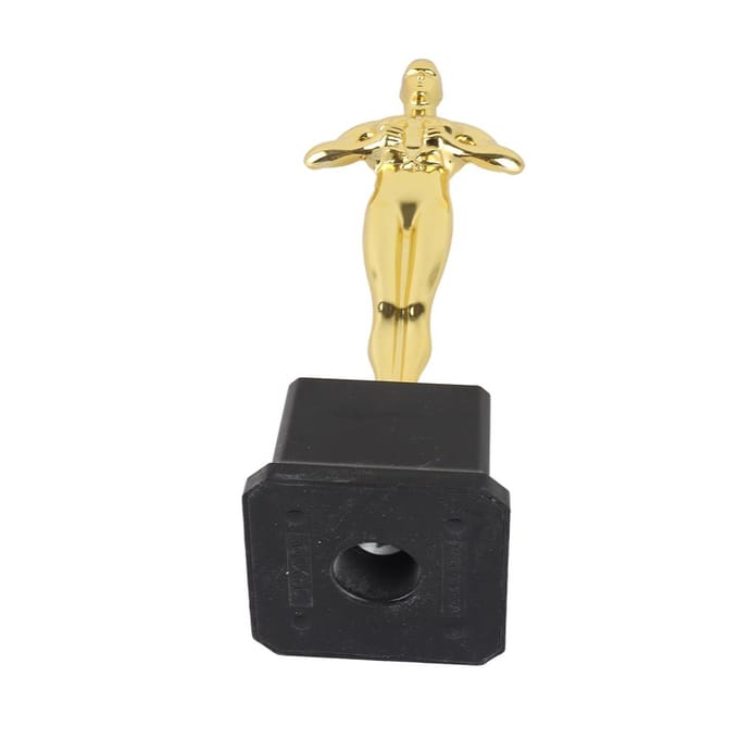 Trophée Plaqué Or Petit Trophée Homme d'Or Souvenir de Compétition beige