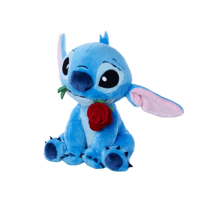 Pluche Simba Disney Pluche Stitch Avec Rose 25Cm