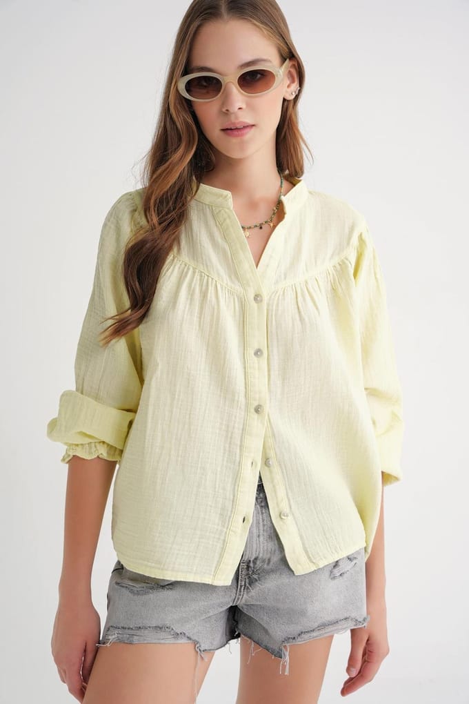 Musselin Katoenen Shirt