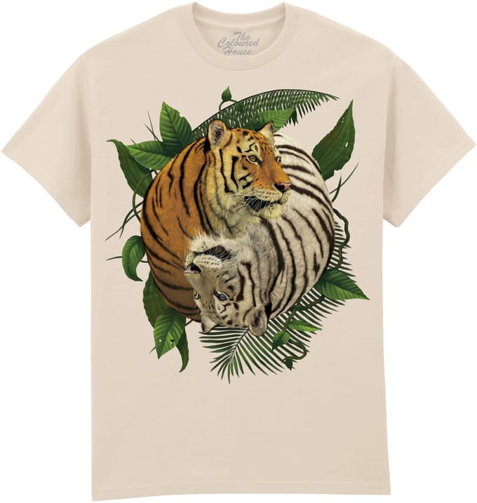 Tijger Yin Yang The Coloured House T-shirt M