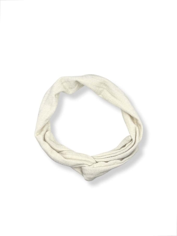 Duurzaam cadeau - Flexibele haarband - IJzerdraad - Velvet beige - 90 cm